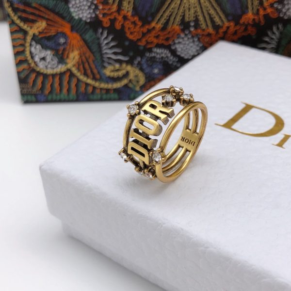 18K CD Vintage Crystals Ring - 图片 6