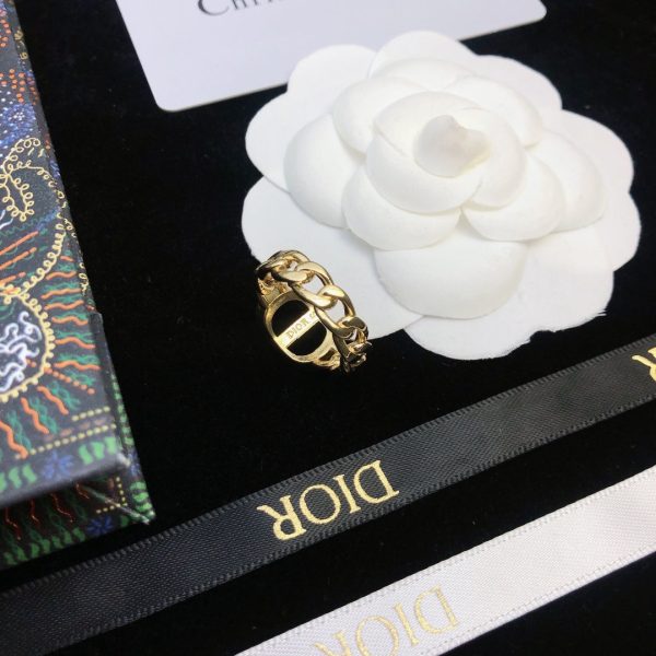 18K Petit CD Chain Link Ring - 图片 2