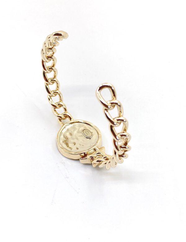 18K CC Open Bracelet - Image 3