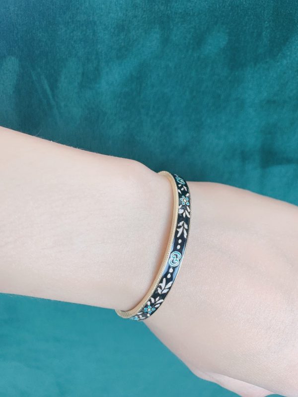 18K Double G Icon Blooms Bracelet - 图片 5
