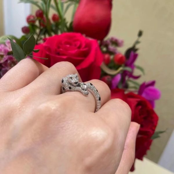 18K Panthère De Diamond Ring - 图片 5