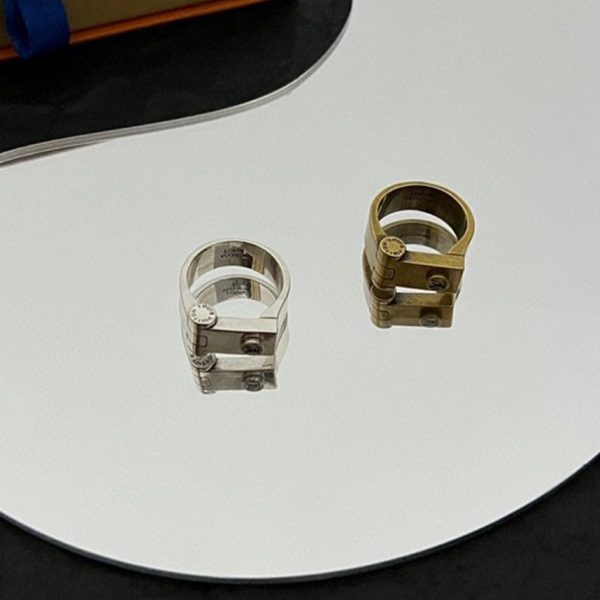 18K Louis Lock Vintage Ring - 图片 4