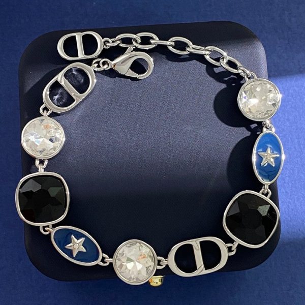 18K CD Color Crystal Bracelet - 图片 2