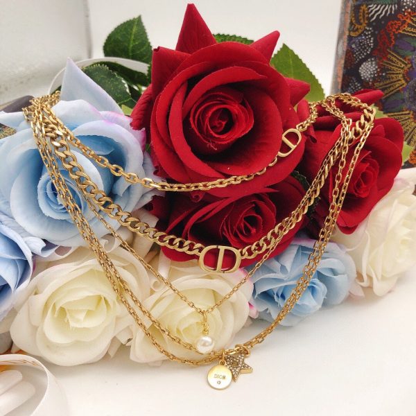 18K CD Multi Layer Necklace - 图片 7