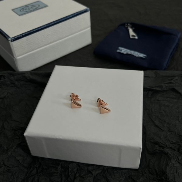 18K Pra Triangle Earrings - 图片 8