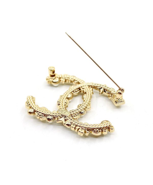 18K CC Pearls Brooch - Image 4