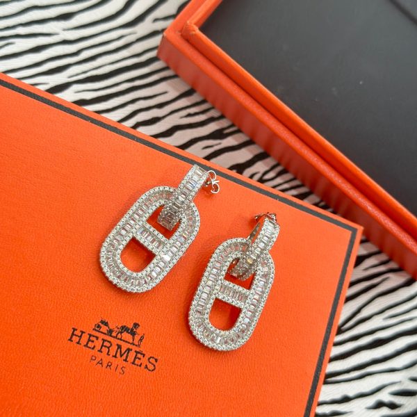 18K Diamonds H Earrings - 图片 5