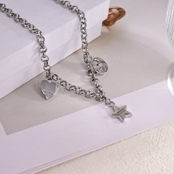 18K Double G Star Chain Necklace - 图片 3