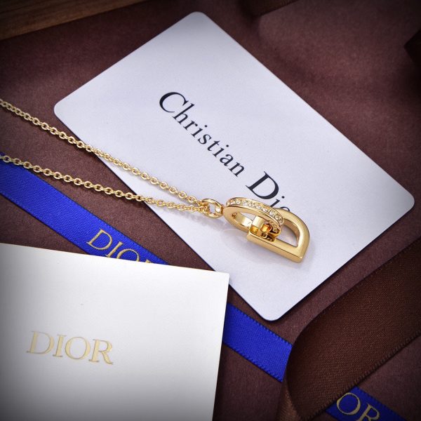 18K CD Lock Necklace - 图片 5