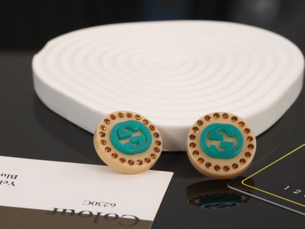18K Double G Resin Earrings - 图片 3