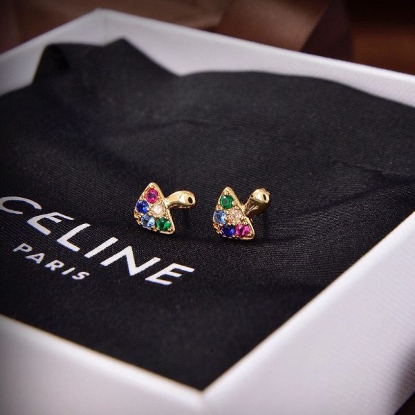 18K CE Colorful Mushroom Earrings - 图片 4