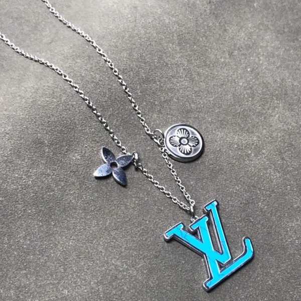 18K Louis Blue Turquoise Necklace - 图片 5