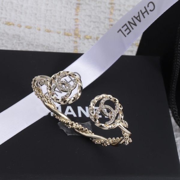 18K Double CC Open Bracelet - 图片 4