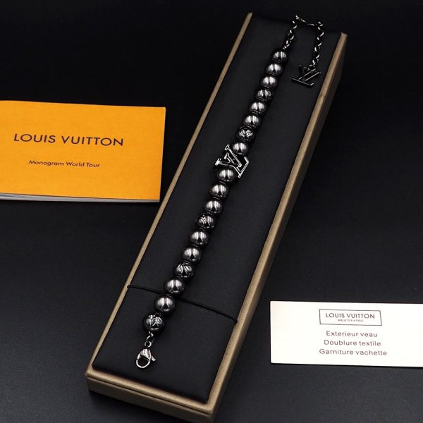 18K Louis Monogram Pearls Bracelet - 图片 10