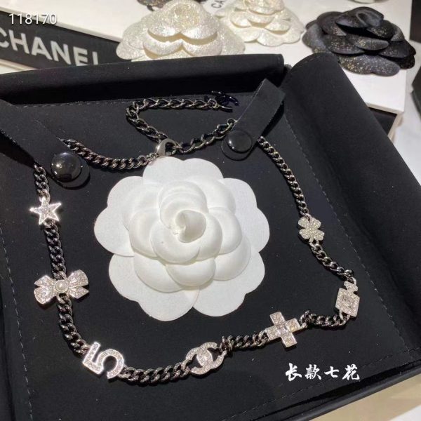 18K CC No.5 Perfume Bottle Pendant Necklace - 图片 3