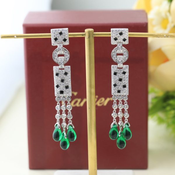 18K Panthère De Diamond Earrings - 图片 7