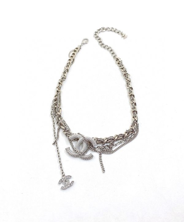 18K CC Chain Diamond Necklace - Image 4