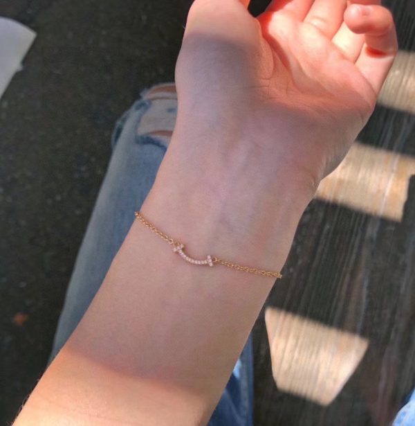 18K T Smile Diamond Bracelet - 图片 6