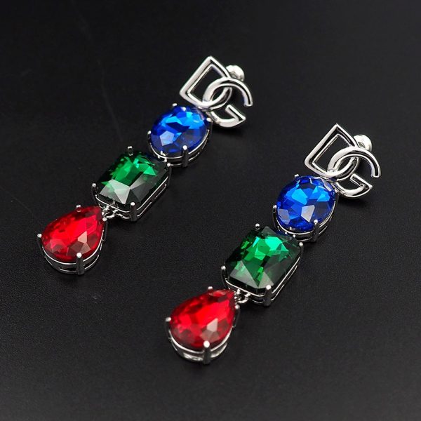 18K DG Clip-On Earrings - 图片 8