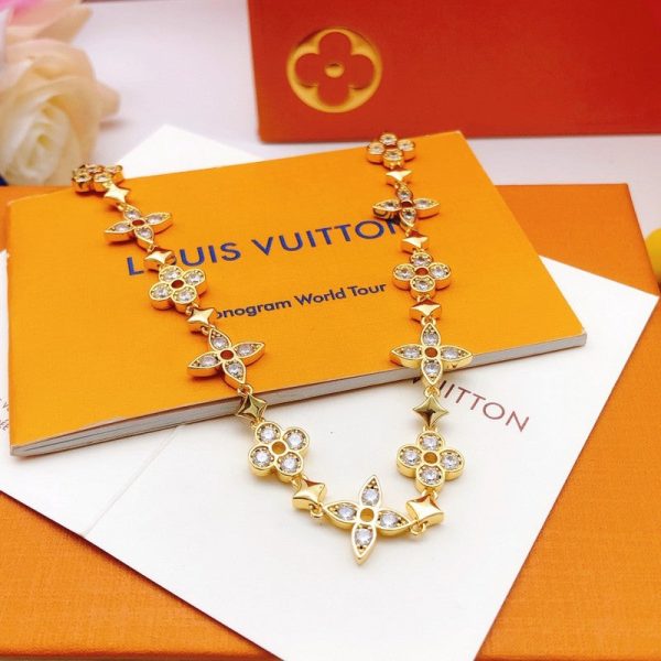 18K Louis Blooming Crystals Necklace - 图片 5