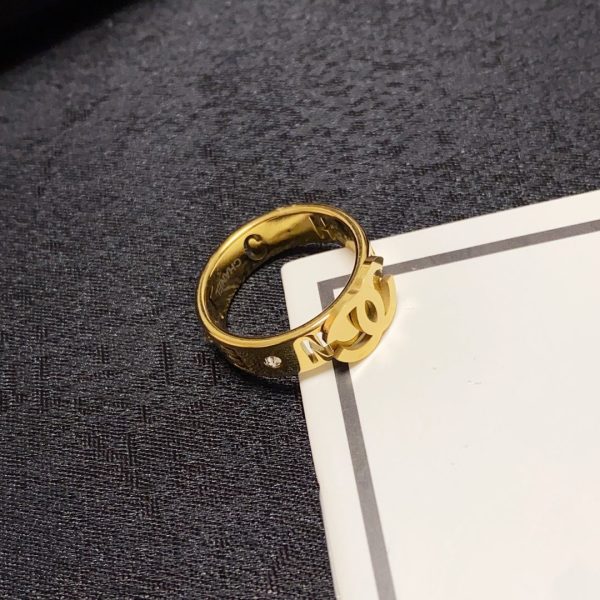18K CC Yellow Gold Ring - 图片 7