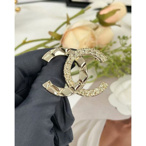 18K CC Gold Brooch - 图片 5