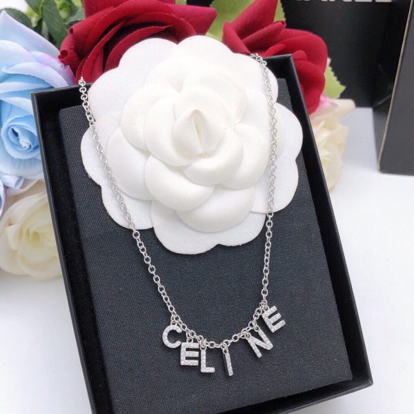 18K CE Script Necklace - 图片 4