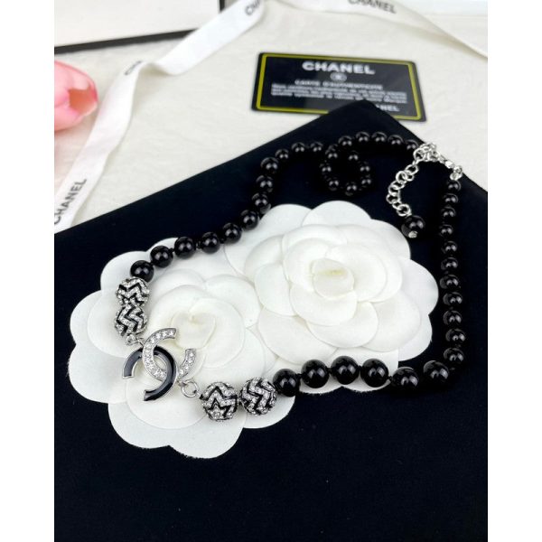 18K CC 24C Black Diamond Necklace - Image 3