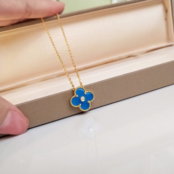 18K Vintage Alhambra Agent Clover Necklace - 图片 7
