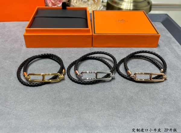 18K Roulis Double Tour Black H Bracelet - 图片 4
