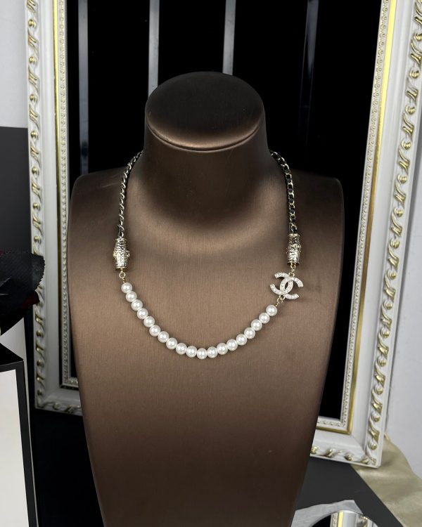 18K CC Crystals Choker Necklace - Image 2