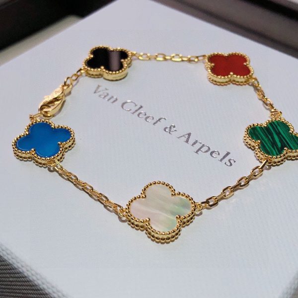 18K Vintage Alhambra Color Bracelet - 图片 4