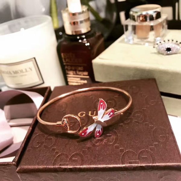 18K Double G Flora Bangle Bracelet - Image 9