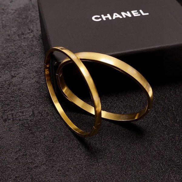 18K CC Yellow Gold Bracelet - 图片 2