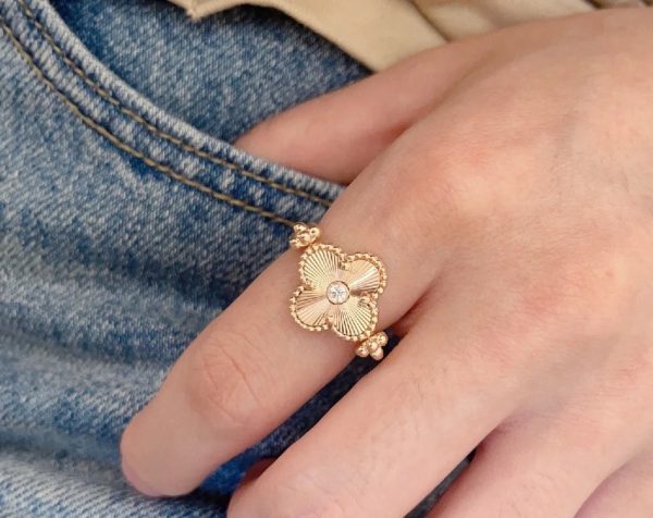18K Vintage Alhambra Reversible Ring - 图片 6