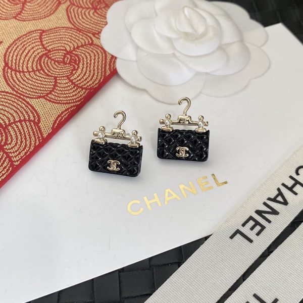 18K CC Classic Bag Pendant Earrings - Image 4