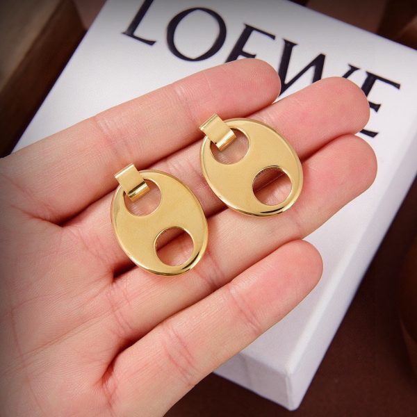 18K Anagram Earrings - 图片 5