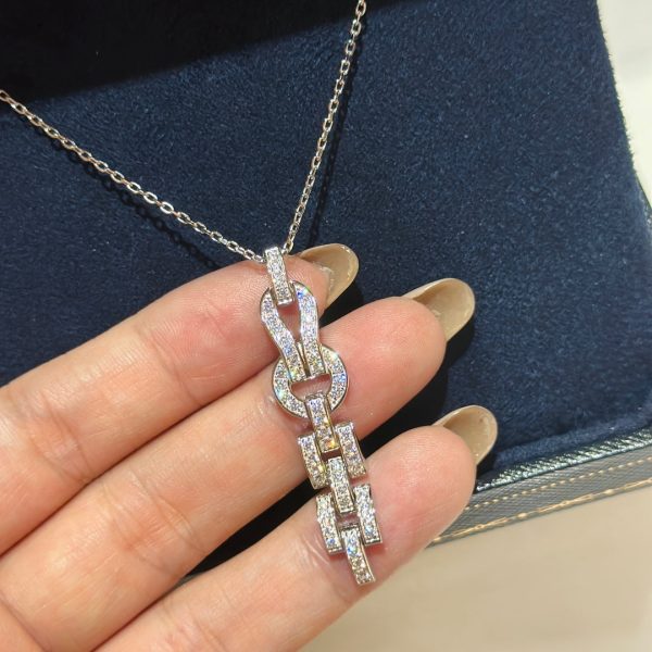 18K Agrafe Diamond Necklace - 图片 4