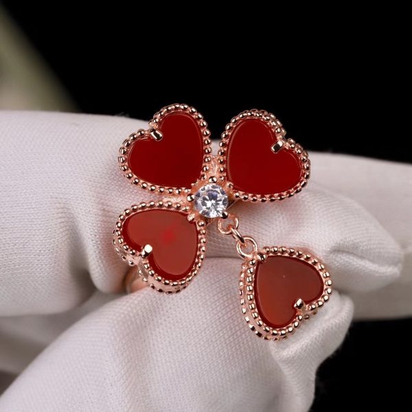 18K Sweet Alhambra Effeuillage Ring - 图片 2