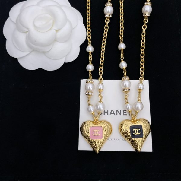 18K CC Pearls Chain Necklace - 图片 6