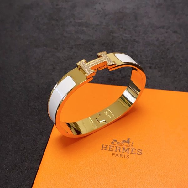 18K Clic H Diamond Bracelet - 图片 7