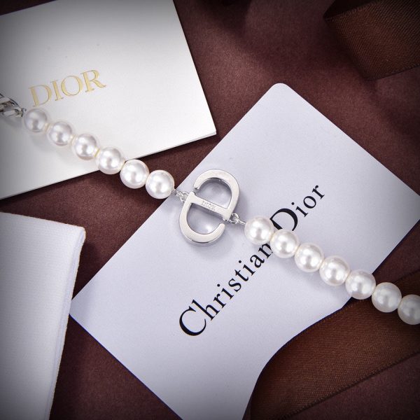 18K CD Triomphe Gourmette Pearls Necklace - 图片 3