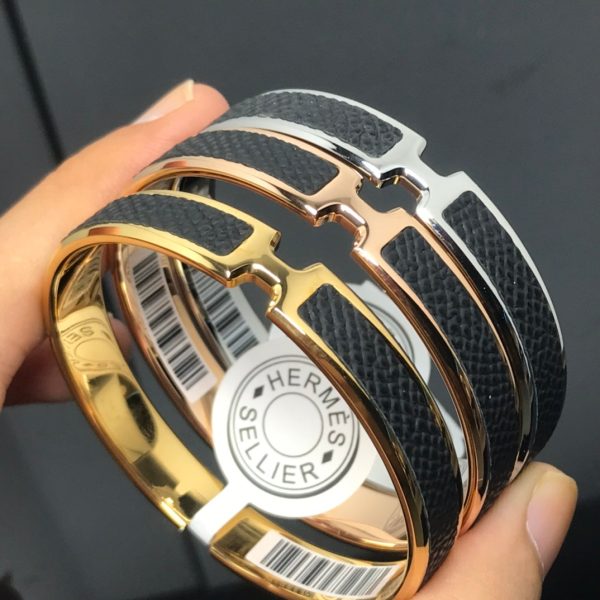 18K Olympe Black H Bracelet - 图片 2