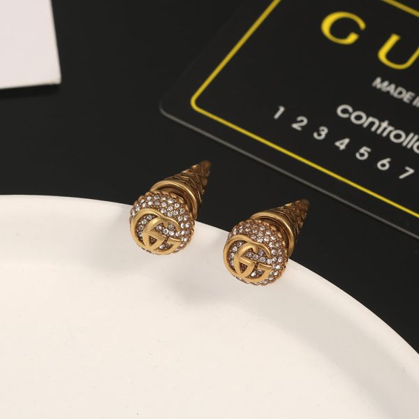18K Double G Vintage Earrings - 图片 4