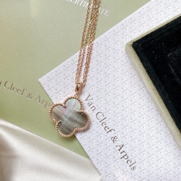 18K Magic Alhambra One Motif Pearl Necklace - 图片 8