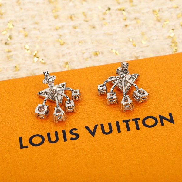 18K Louis Diamomd Earrings - Image 6