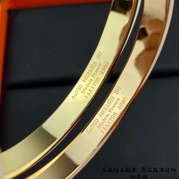 18K Collier De Chien Diamond H Bracelet - 图片 16