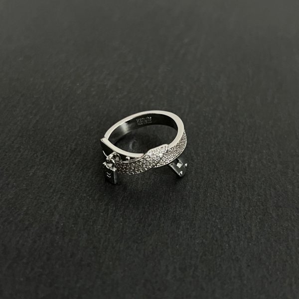 18K Kelly Gavroche Diamonds H Ring - 图片 7