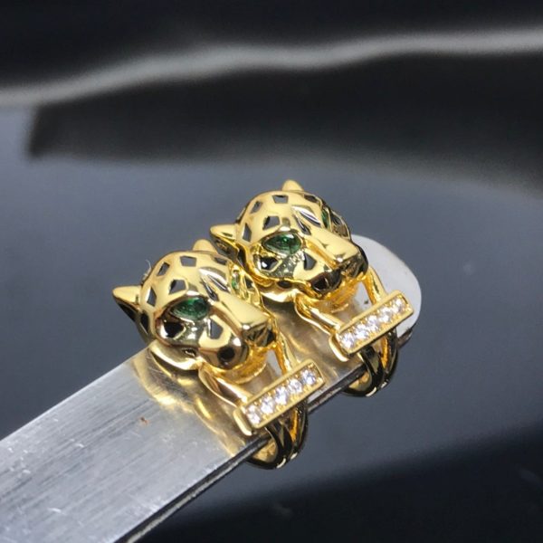 18K Panthère De Earrings - 图片 2