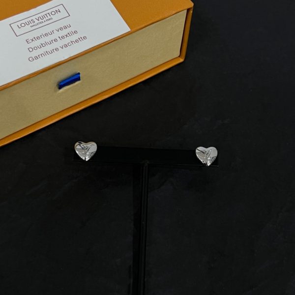 18K Louis Heart Earrings - 图片 7